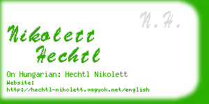 nikolett hechtl business card